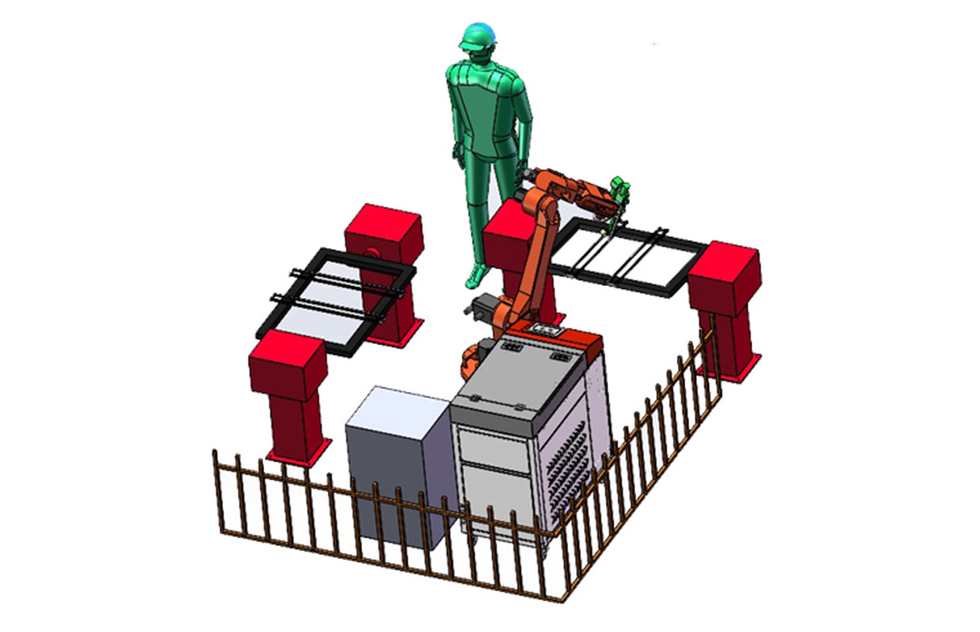 Erittäin tarkka 1000 W 2000 W 6-akselinen robottikuitulaserhitsauskone langansyöttölaitteella (21)